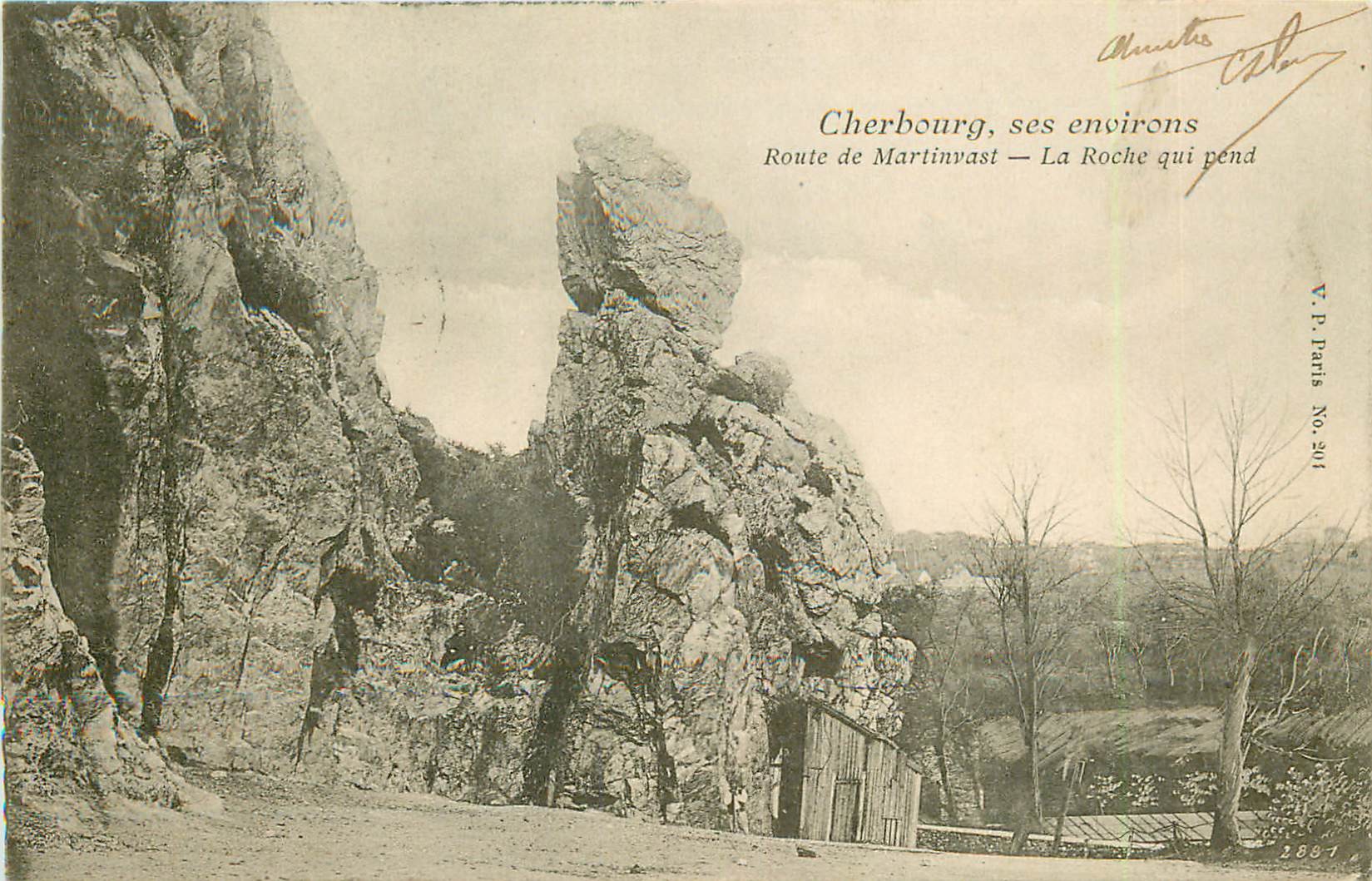 50 Route de Martinvast. LA ROCHE QUI PEND environs de Cherbourg 1904