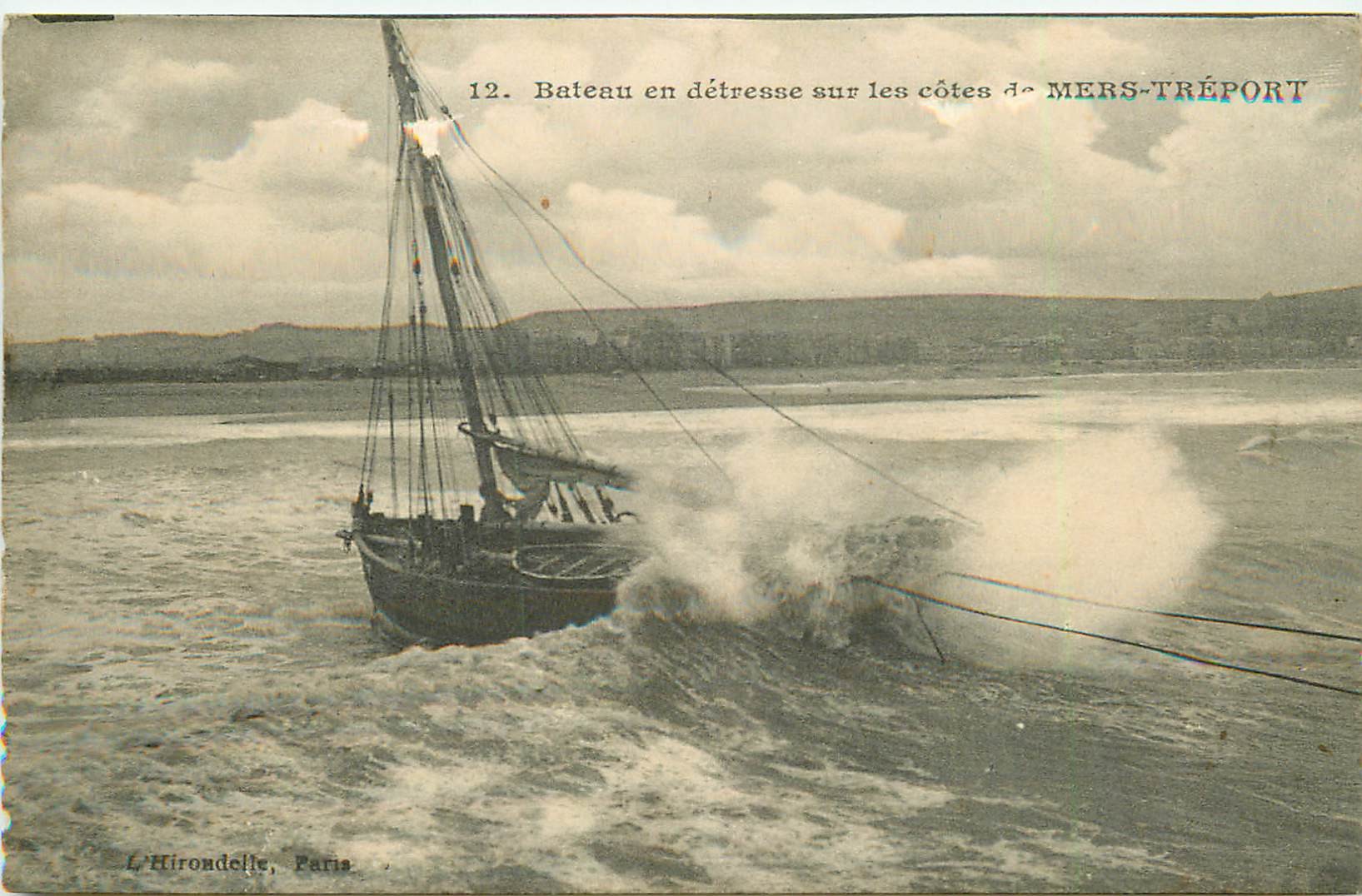76 MERS-TREPORT. Bateau en détresse sur les Côtes
