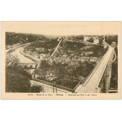 carte postale ancienne 22 DINAN. Panorama Port et Viaduc 3135