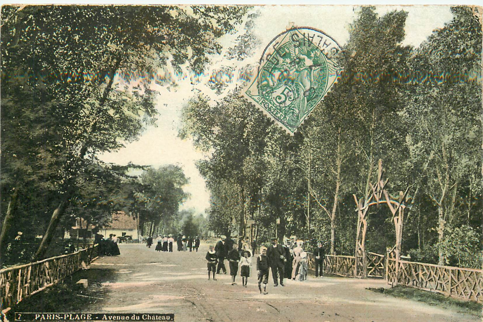 62 LE TOUQUET PARIS-PLAGE. Avenue du Château bien animée 1917