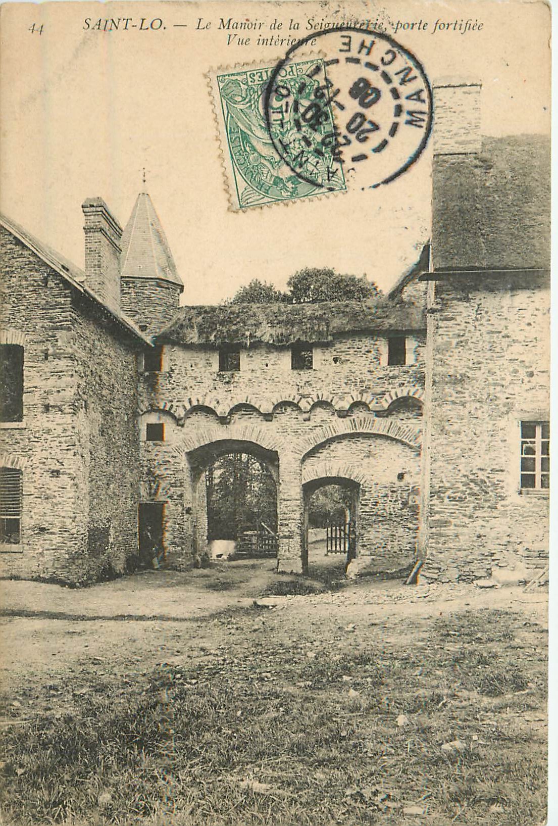 50 SAINT-LO. Le Manoir de la Seigneurerie 1908