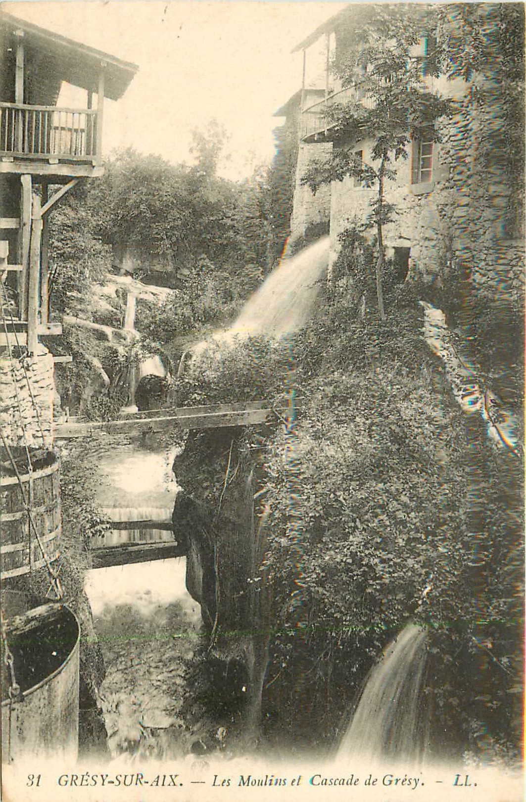 73 GRESY-SUR-AIX. Les Vieux Moulins et Cascade de Grésy