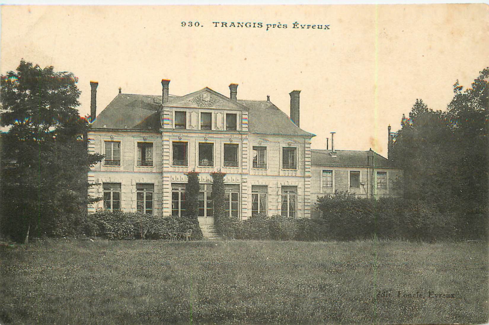 27 TRANGIS près d'Evreux. Le Château Manoir 1927