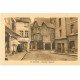 carte postale ancienne 22 DINAN. Rue de l'Apport. Pâtisserie, Cordonnerie et Pharmacie Normale