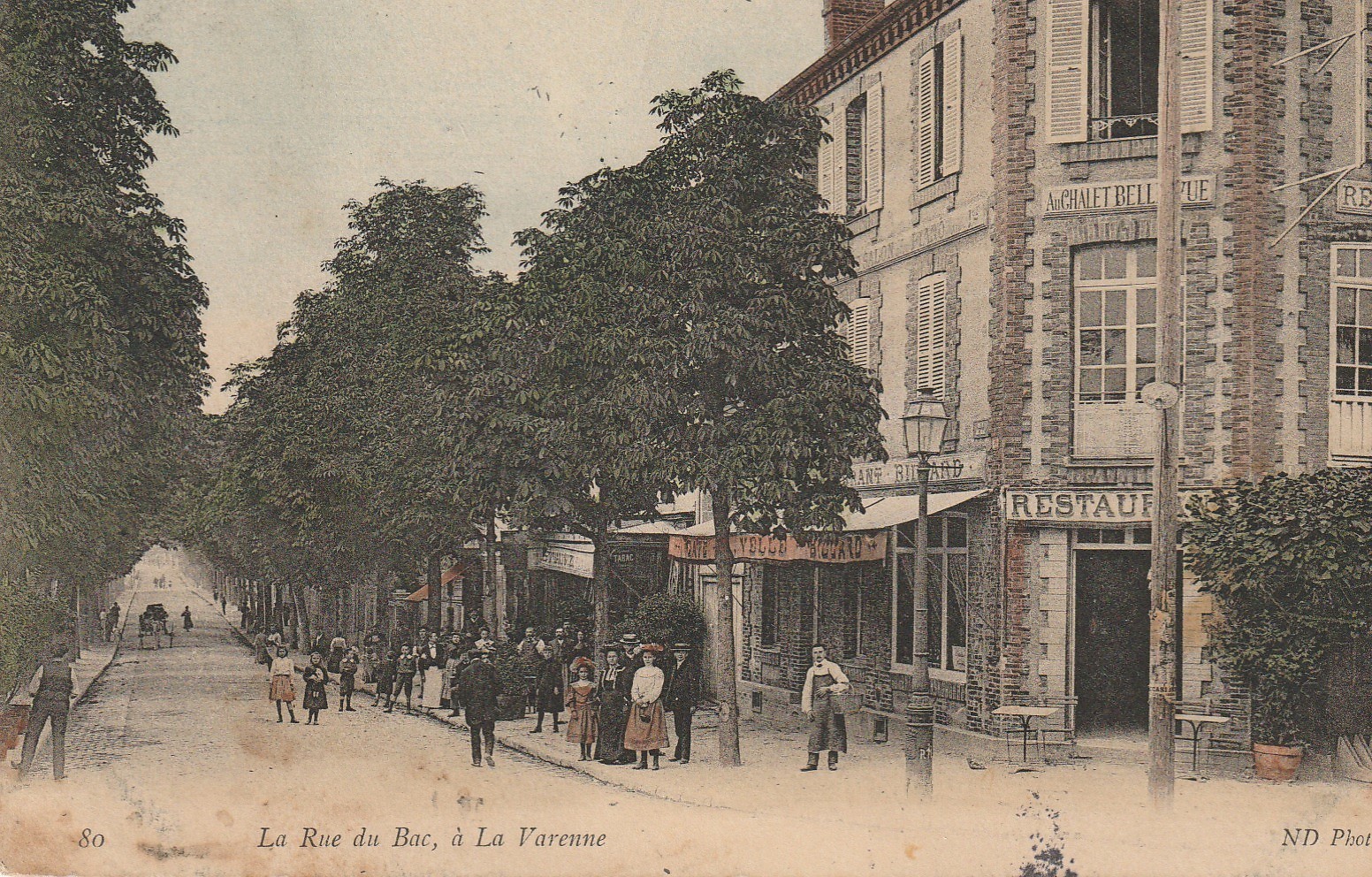 94 LA VARENNE SAINT HILAIRE. Restaurant au Chalet Belle Vue rue du Bac 1905
