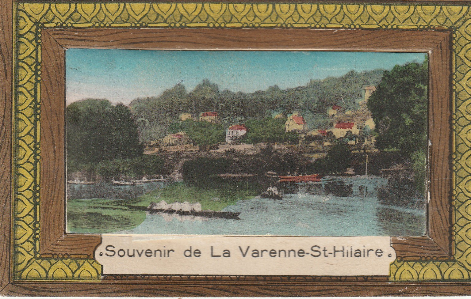 94 LA VARENNE-SAINT-HILAIRE. Carte montage avec 10 mini photos sous le Canot en ouvrant le cache 1931