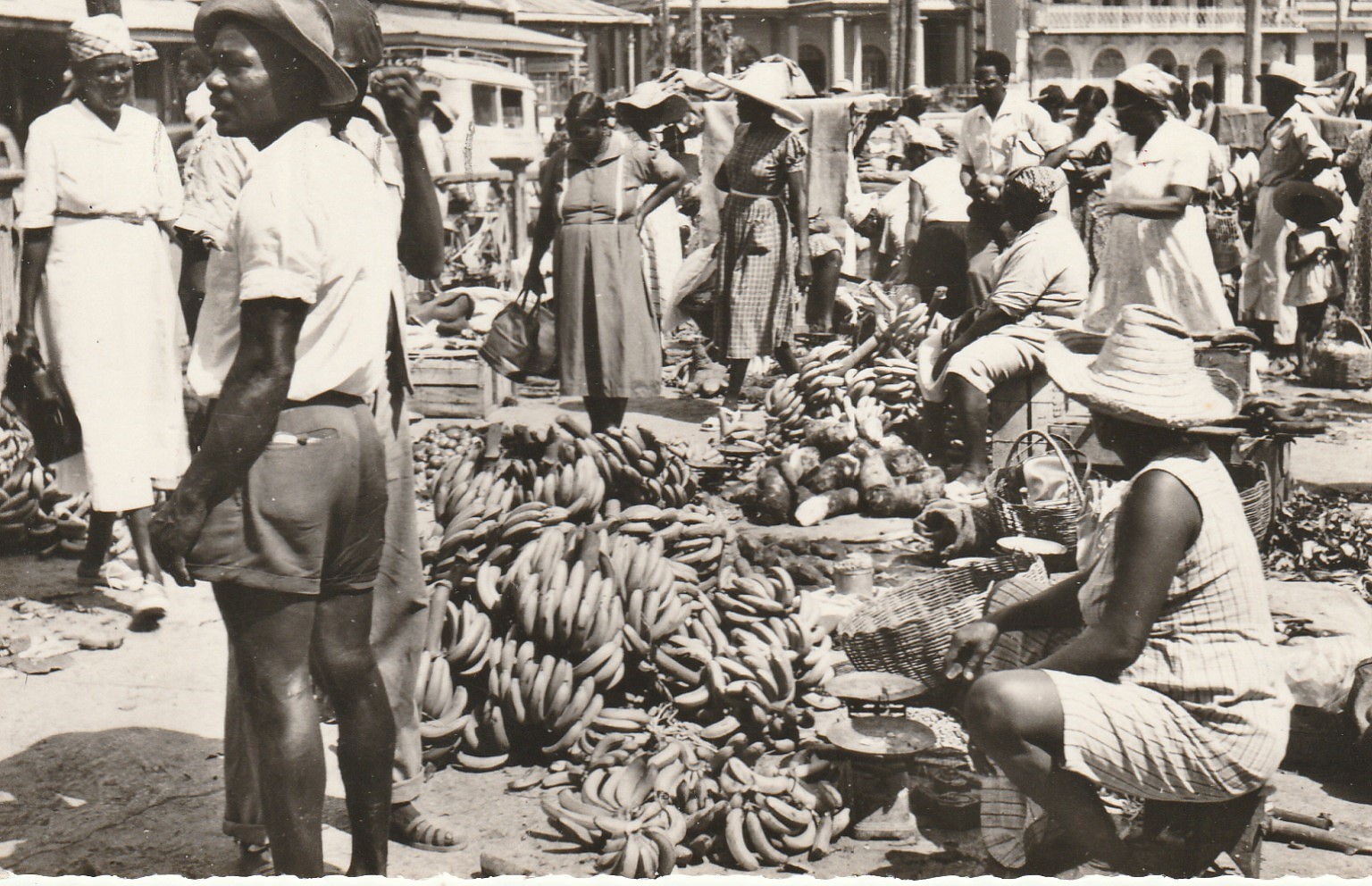 GUADELOUPE. Le Marché de Pointe à Pitre 1961
