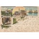EGYPTE. Port Saïd multivues 1899
