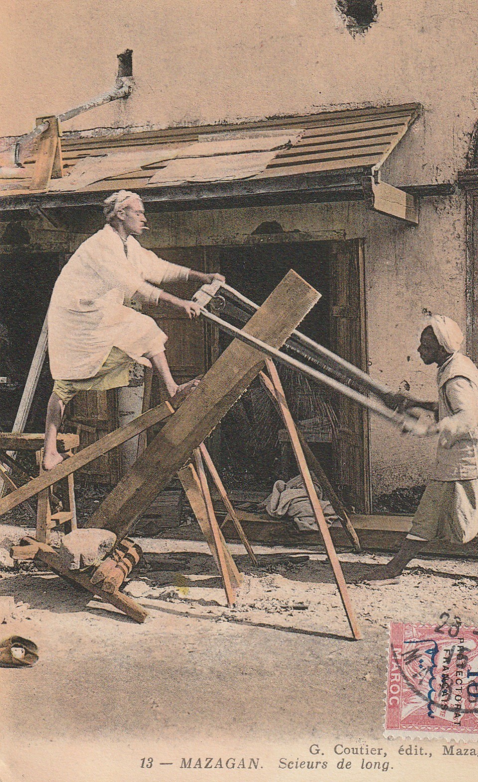 Maroc. MAZAGAN. Scieurs de long 1915