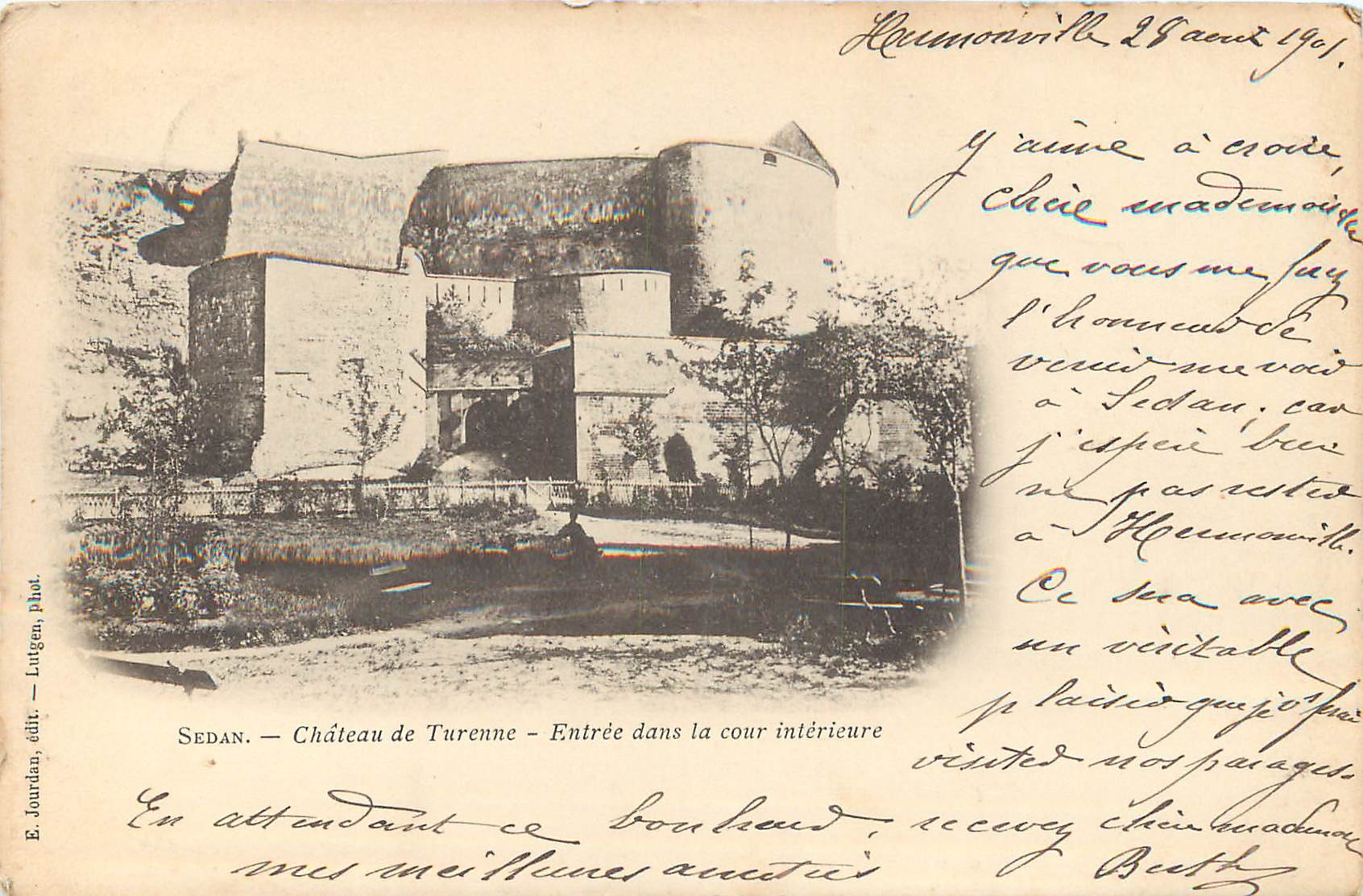 08 SEDAN. Entrée Cour Château de Turenne 1901