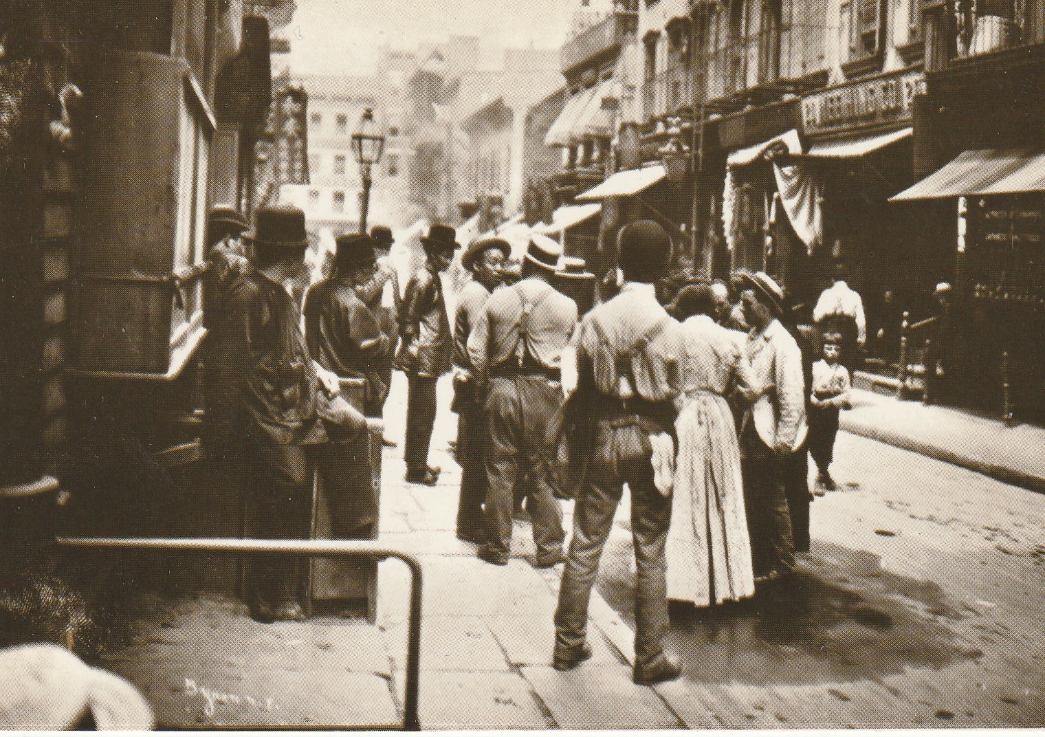 Photo Cpsm Cpm NEW YORK. Pell St. in Chinatown. Courtesy of Sy Seidman 1898 (Picture Postcards 1976 et 1985)