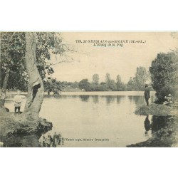 49 SAINT-GERMAIN-SUR-MOINE. Etang de la Foy avec lavandières 1924