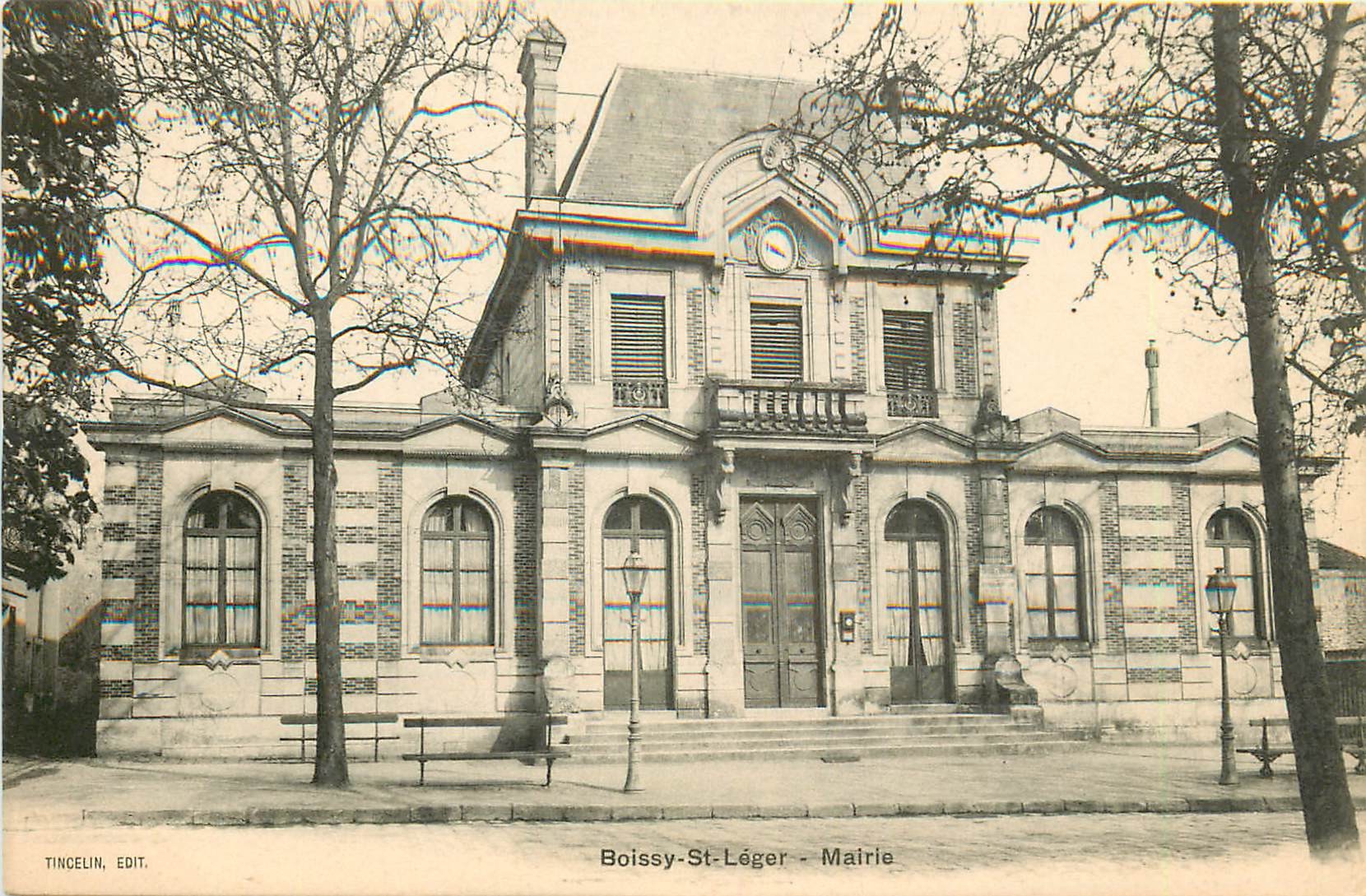 94 BOISSY-SAINT-LEGER. La Mairie vers 1900