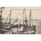 34 SETE CETTE. Un groupe de Bateaux Boeufs avec Pêcheurs 1916