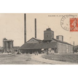 91 MAISSE. La Sucrerie avec militaires 1917