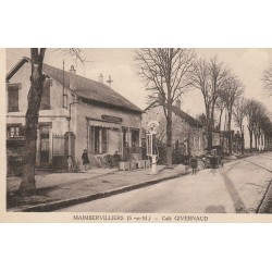 77 MAIMBERVILLIERS. Café Givernaud avec pompe à essence manuelle 1938