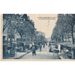 93 LIVRY-GARGAN. Le Marché sur le Boulevard de Chanzy 1941