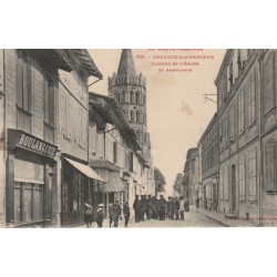 31 GRENADE-SUR-GARONNE. Clocher de l'Eglise et Ambulance, Boulangerie et Boucherie