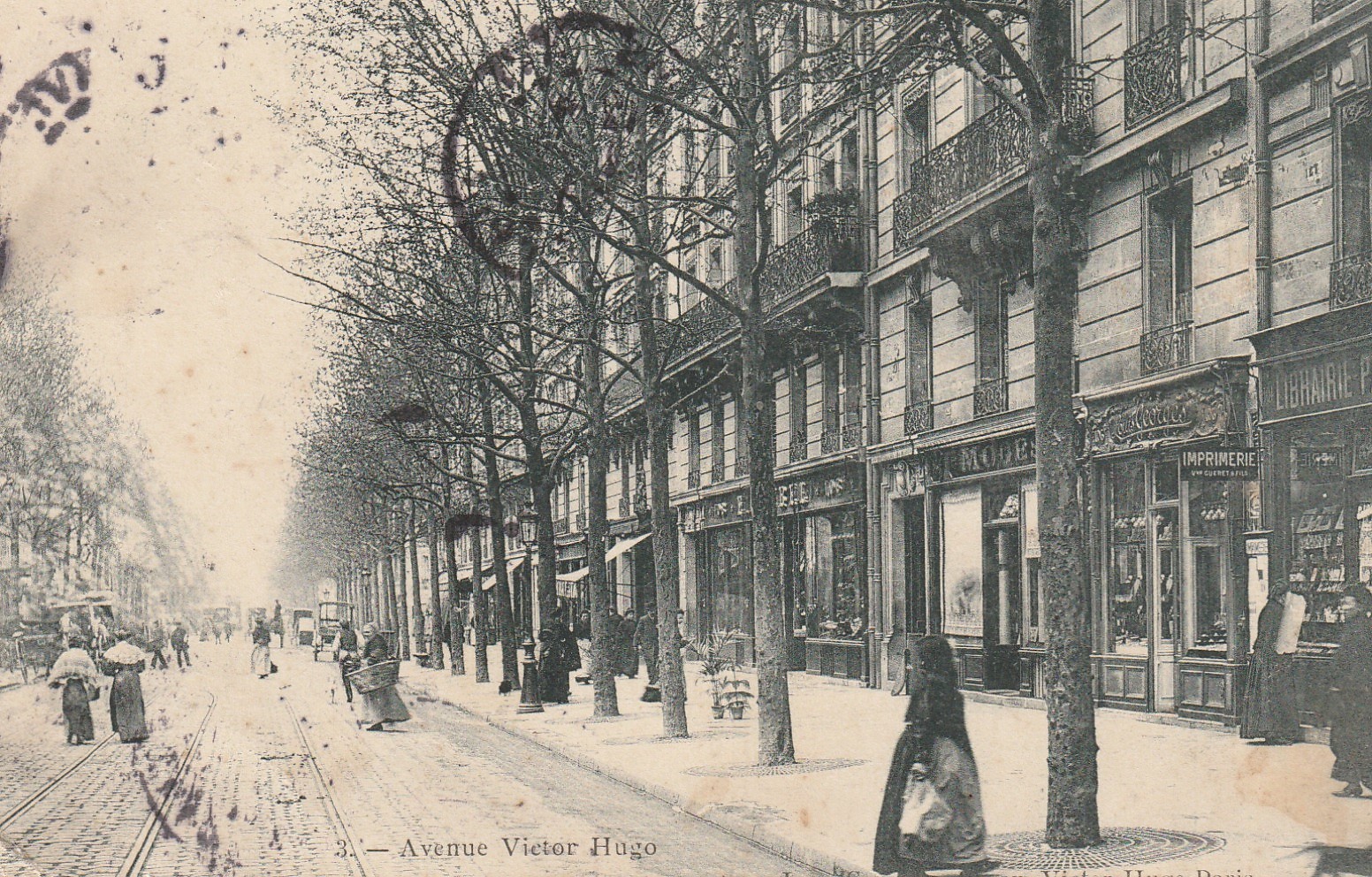 PARIS XVI° Nombreux Commerces Avenue Victor Hugo 1905