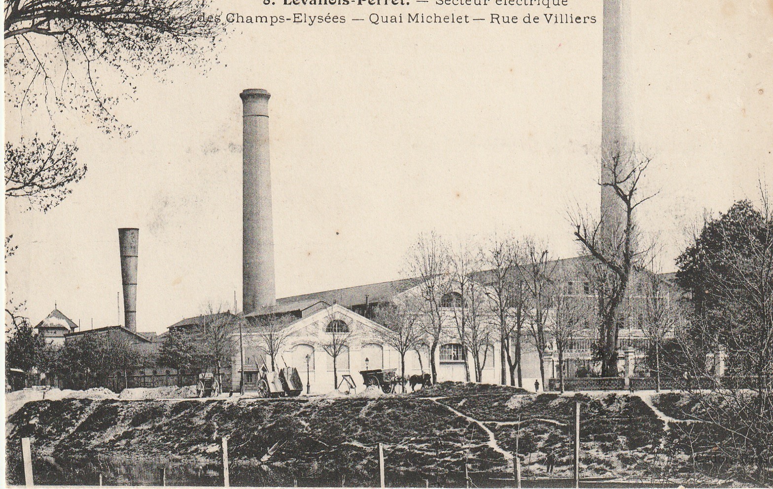 92 LEVALLOIS-PERRET. Secteur électrique Quai Michelet rue de Villiers