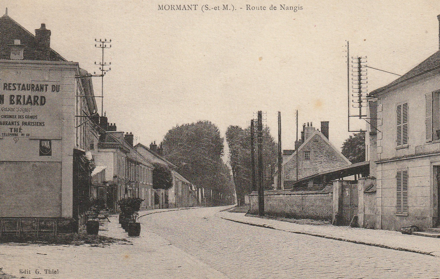77 MORMANT. Restaurant Briard Route de Nangis 1947