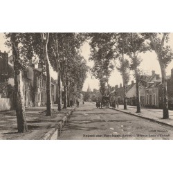 45 NOGENT-SUR-VERNISSON. Avenue Louis d'Eichtall avec attelage 1933