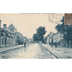 45 NOGENT-SUR-VERNISSON. Avenue de la Gare avec attelage 1931