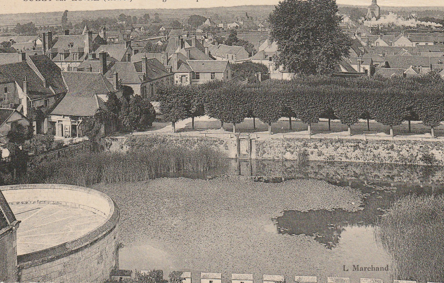 45 SULLY-SUR-LOIRE. Vue générale prise du Château