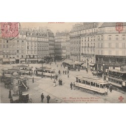 75 TOUT PARIS VI° Tramways et Caisse d'Escompte Place de Rennes 1905