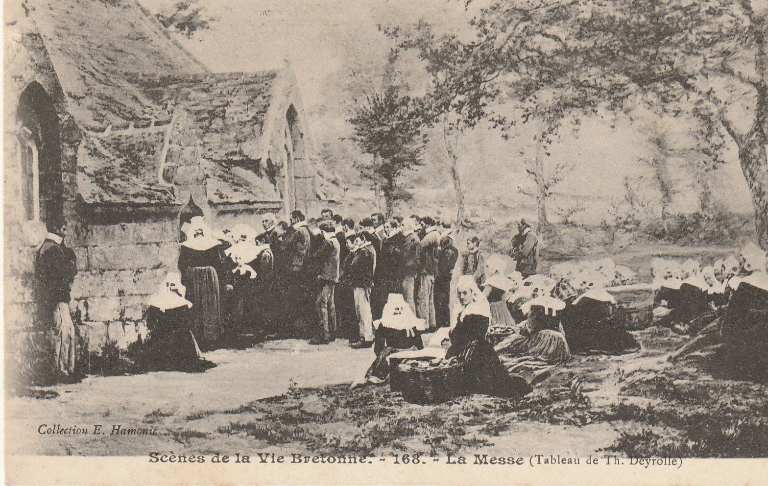 LA BRETAGNE. Scènes de la Vie Bretonne. La Messe d'après Deyrolle