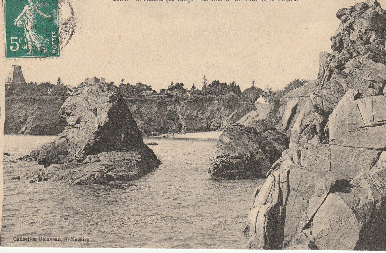 44 SAINT-MARC. Le Rocher du Lion et la Falaise vers 1909...