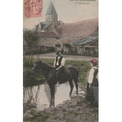 Métiers AGRICULTURE. La Vie aux Champs L'ABREUVOIR 1908