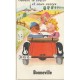 74 BONNEVILLE : carte à système 10 vues en ouvrant le coffre de la voiture 1956