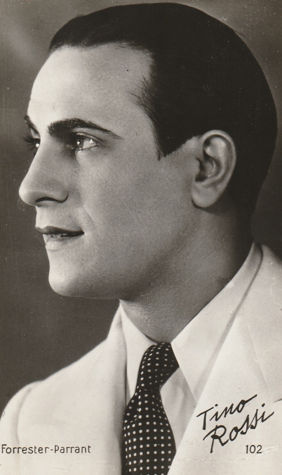 Photo cpsm petit format ARTISTE Comédien chanteur Tino Rossi