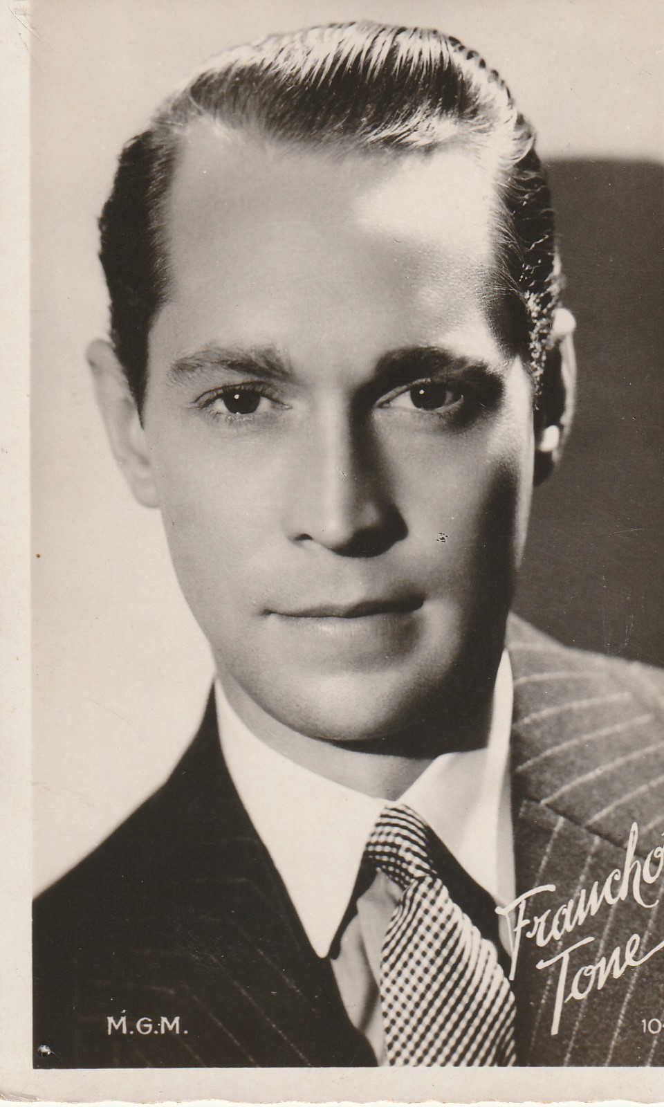 Photo cpsm petit format ARTISTE Comédien Franchot TONE