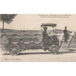 52 LANGRES. Camion Automobile D.A.C Aménagé pour l'alimentation en eau potable des troupes de Forteresse 1906