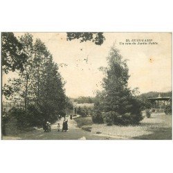 carte postale ancienne 22 GUINGAMP. Un coin du Jardin Public 1916