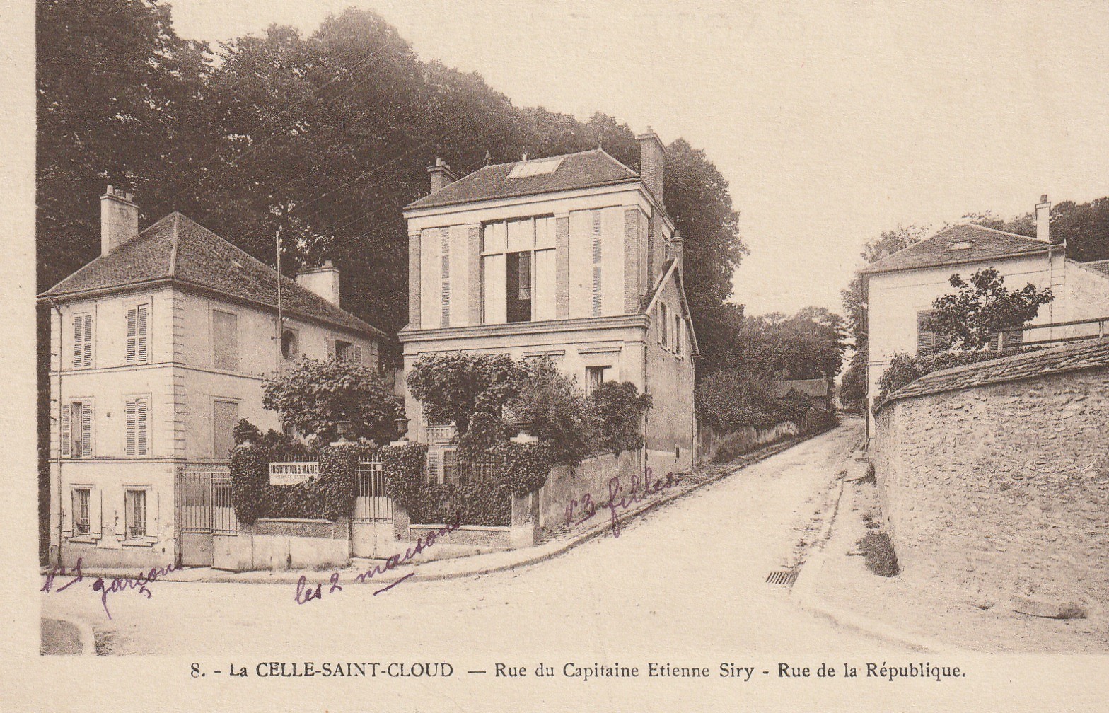 78 LA CELLE-SAINT-CLOUD. Rue du Capitaine E.Siry et de la République