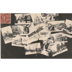 PARIS XVIII° Montmartre 1908 multivues