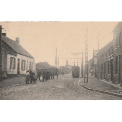 Belgique LA BOUVERIE. Tramway électrique rue de l'Industrie 1910