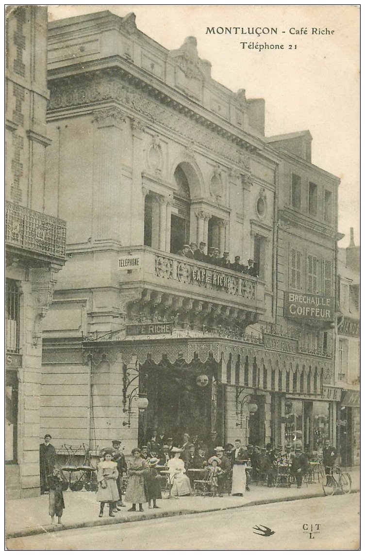 03 MONTLUCON. Café Riche et Bréchaille coiffeur