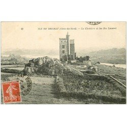 carte postale ancienne 22 ILE DE BREHAT. La Chambre et les Iles Laveret 1919
