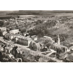 Photo Cpsm grand format 88 CONTREXEVILLE. L'Eglise et le Centre 1960