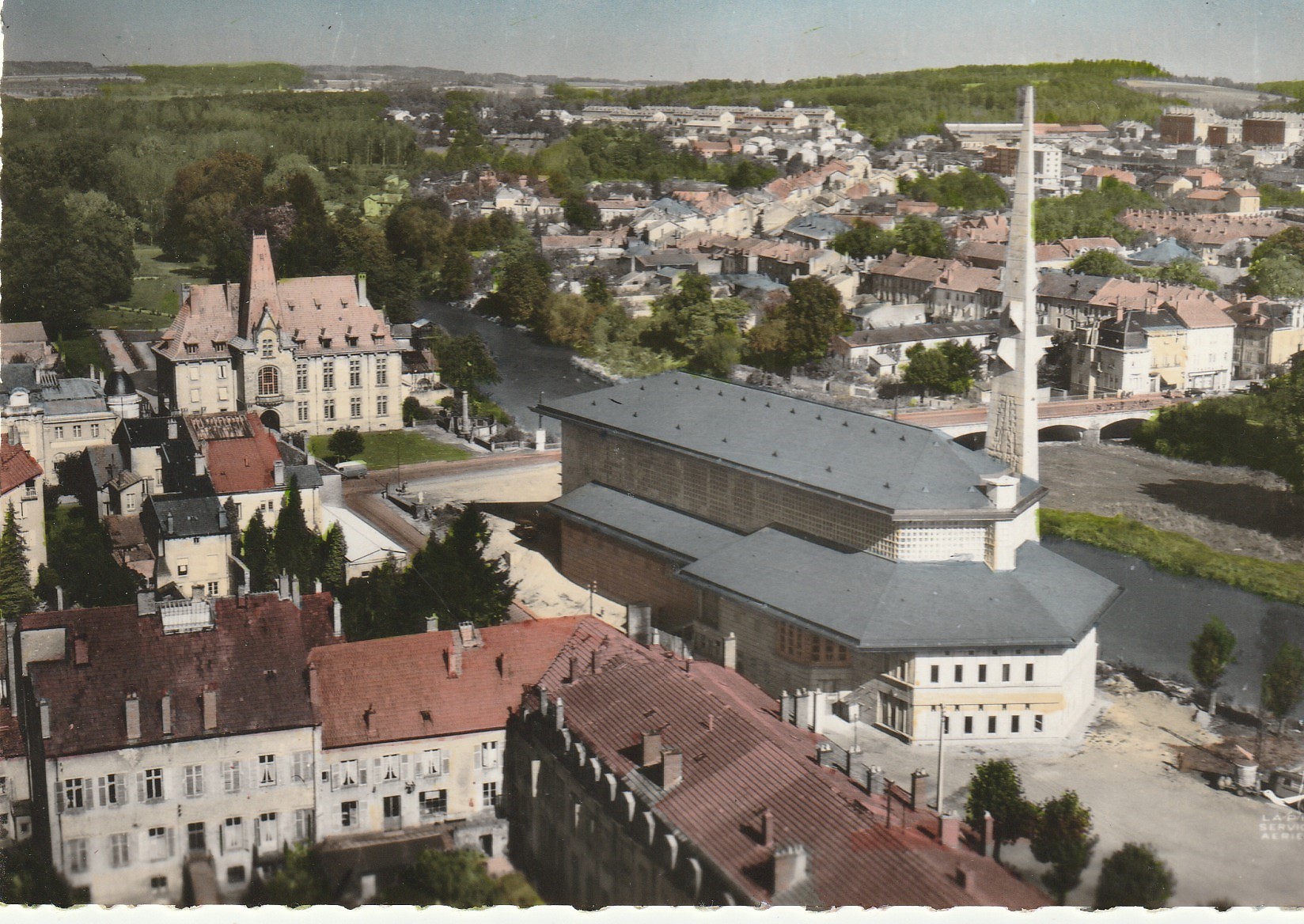 Photo Cpsm grand format 54 BACCARAT. L'Eglise