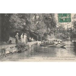 94 LA VARENNE-CHENNEVIERES. Débarcadères "Restaurant Île d'Amour" 1914