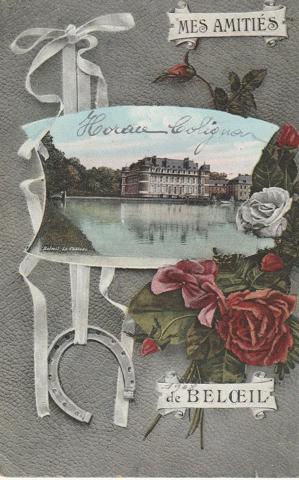 Belgique BELOEIL. Mes Amitiés avec son Château 1906