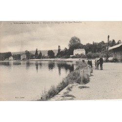 89 VILLENEUVE-SUR-YONNE. Chemin de hâlage sur le Quai Bretoche 1932