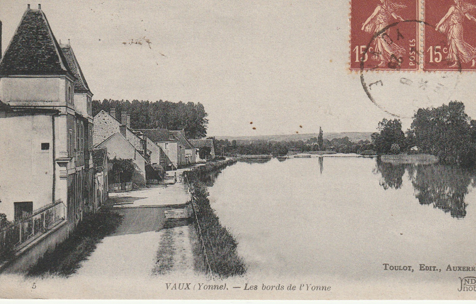 89 VAUX. Les bords de l'Yonne 1926