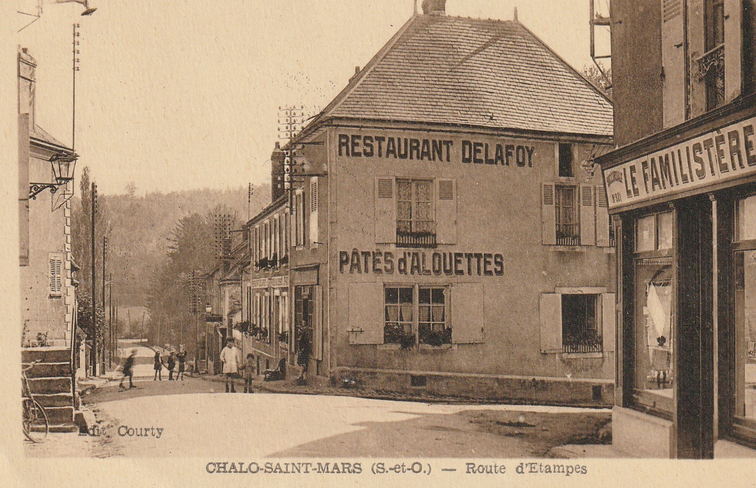 91 CHALO-SAINT-MARS. le Familistère et Restaurant Delafoy route d'Etampes