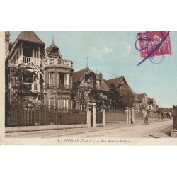 95 HERBLAY. Nombreuses villas animées Rue Maurice Berteaux avec cycliste